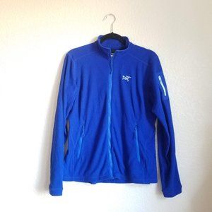 Arc'Teryx Waffle Knit Fleece Thermal Full Zip Blue